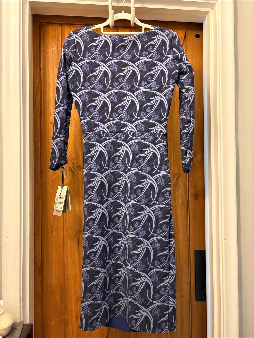 CHIARA Boni LaPetite Robe Luisa Print Dress Kelmscott Blue Size 8 (44) NWT - Picture 8 of 9